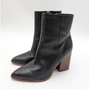 Marc Fisher Melysa Pointy Toe Dress Booties Women's Black Size US5.5M EU36